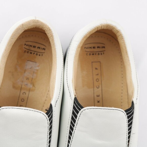 VTG Nike Womens Air Presto Golf Shoe Size 8 White Slip On Soft Spikes Verdana - Picture 10 of 12